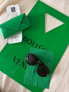 Bottega veneta Classic Aviator Sunglasses black